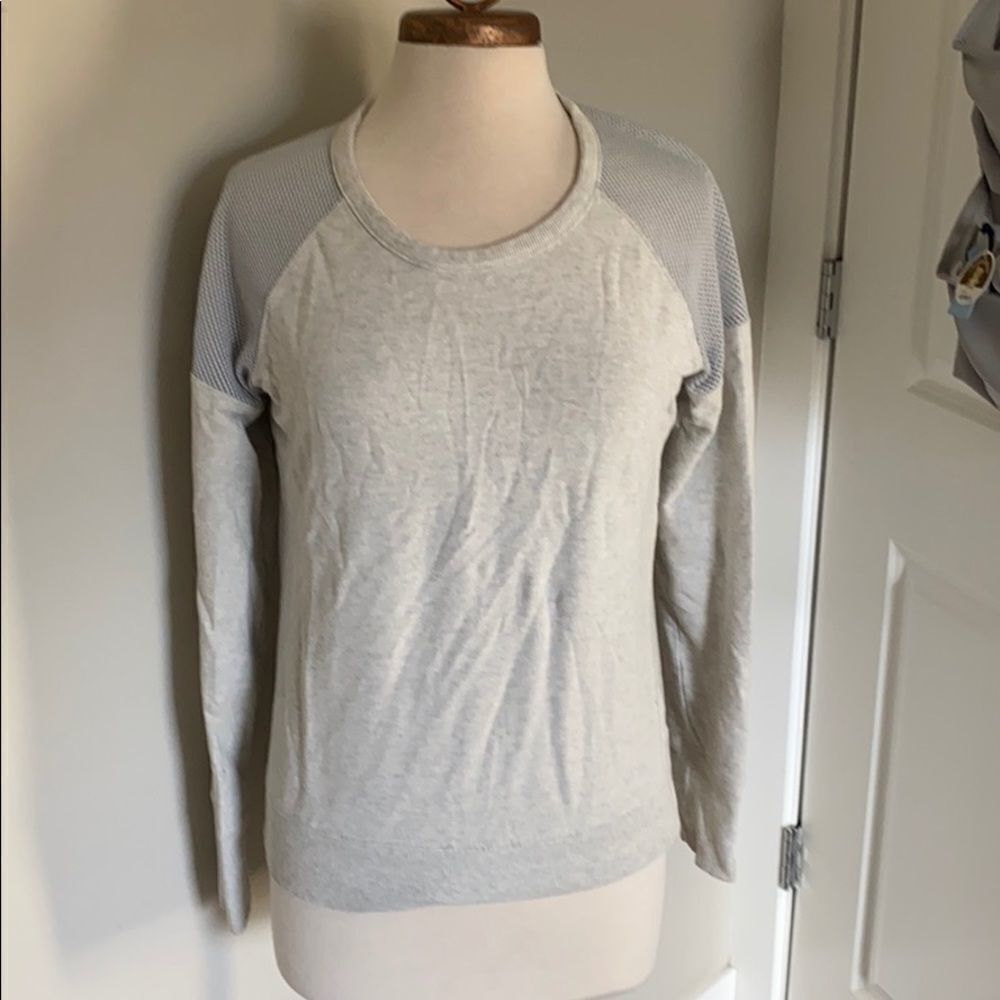 Athleta city-time mesh shoulder sweatshirt size S